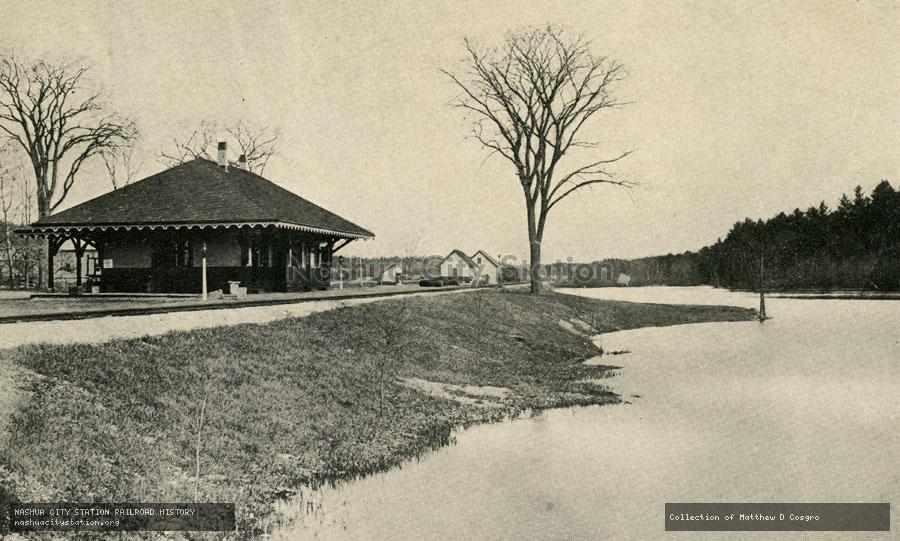 Postcard: Maine Central Railroad Station, Poland, Maine